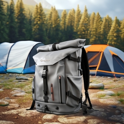 Unisex Outdoor Sports 60L Camping Backpack with Waterproof Rain Cover and Softback