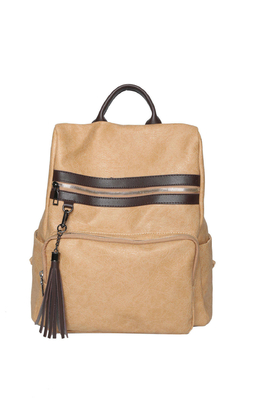 Waterproof Computer Laptop 2way Backpack for Girls Bange Bag Custom PU Leather