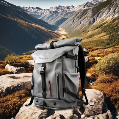 Unisex Outdoor Sports 60L Camping Backpack with Waterproof Rain Cover and Softback