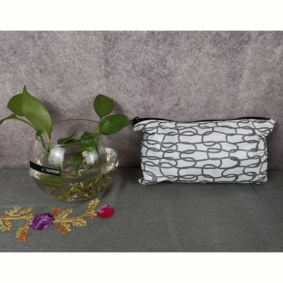 Versatile Custom Gray Storage Bag for Electronic Devices Lightweight and Waterproof