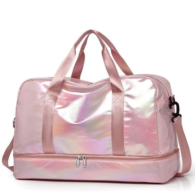 Rectangle Unisex Cross Body Fitness Bag in Purple with Large Capacity