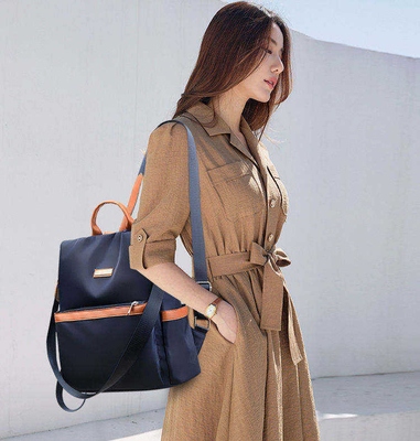 Trapezoid Handle Kraft Paper Women Kawaii Mini Travel Carry on Backpack
