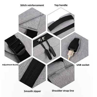 Custom LOGO Laptop Backpack for mens Business sac a dos Waterproof Oxford mochilas School Student Backpack with USB