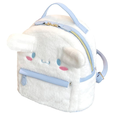 Wholesale Cute Furry Plush Dog Mini Backpack for Girls Double Shoulder Bag for Kids Gift Kawaii School Backpacks