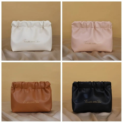 Custom logo Makeup Bag Travel Supplies toiletry pouch Lipstick Storage pouch Earphone Jewelry Leaf Spring Bag Mini Cosmetic Bag womens handbag