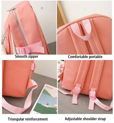 Wholesale Cute 4pcs/Set Primary School Bag Girls Harajuku Kawaii Student Bookbag Teenage Handbag Large Capacity Student Rucksack Girls School Backpack Set