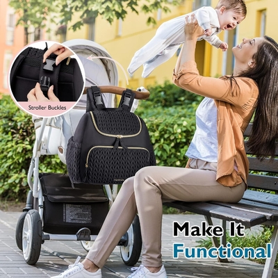 Wholesale Baby Diaper Bag Small Diaper Backpack Stylish Travel Mini Maternity Daypack mommy bag for women Casual Tote Bag