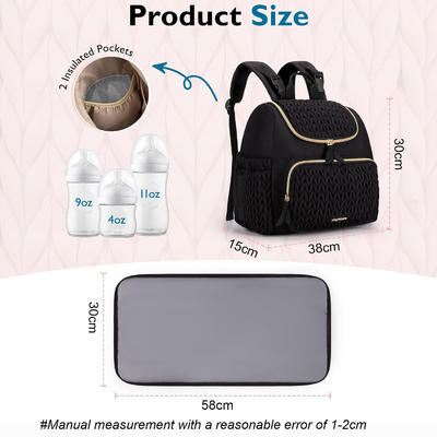 Wholesale Baby Diaper Bag Small Diaper Backpack Stylish Travel Mini Maternity Daypack mommy bag for women Casual Tote Bag