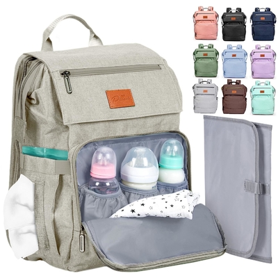 Custom Baby Diaper Bag with Changing Pad Large Travel Bags Newborn Baby Essentials Pack Momy Backpack Casual Womens Backpack