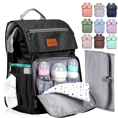 Custom Baby Diaper Bag with Changing Pad Large Travel Bags Newborn Baby Essentials Pack Momy Backpack Casual Womens Backpack