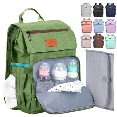 Custom Baby Diaper Bag with Changing Pad Large Travel Bags Newborn Baby Essentials Pack Momy Backpack Casual Womens Backpack