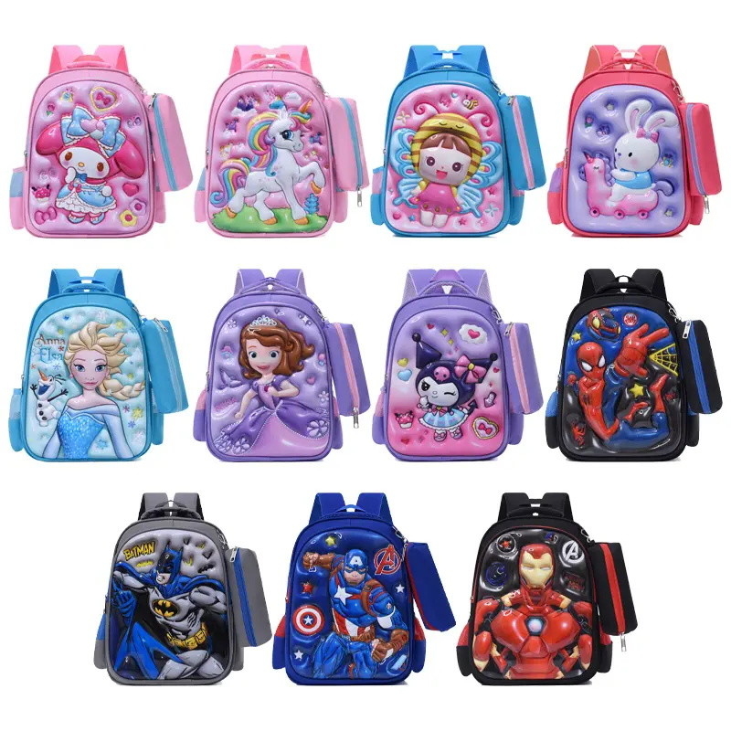 custom 2024 3D Sanrio Cartoon Printing Kindergarten bagpack Student Rucksack Waterproof children mymelody Backbag for Kids School Backpack